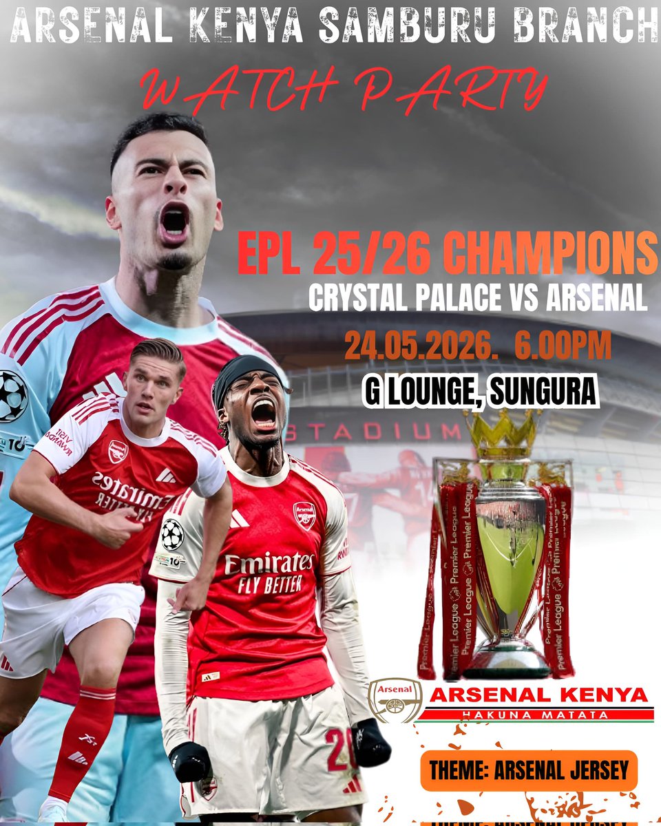 ArsenalKenya_AK's tweet photo. Arsenal Kenya Samburu Branch Champions Watch Party. 

#Champions2026 #COYG https://t.co/Do1GUzI9Ke