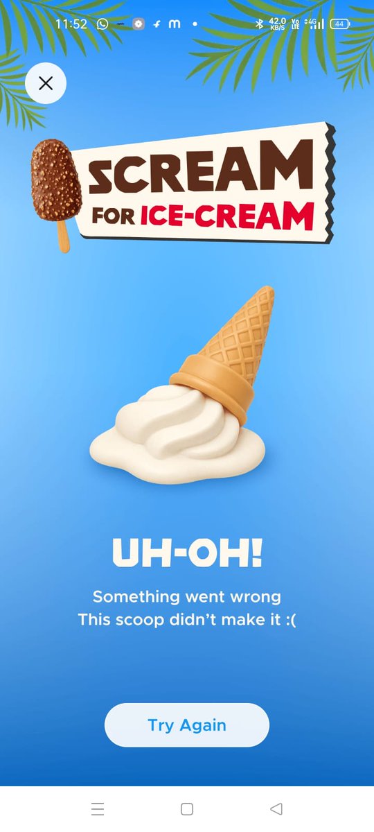 cuntarar92555's tweet photo. @letsblinkit Hw blinkit scream for ice cream shows like this solve this bug we want buy ice cream https://t.co/IwKCc7WENV