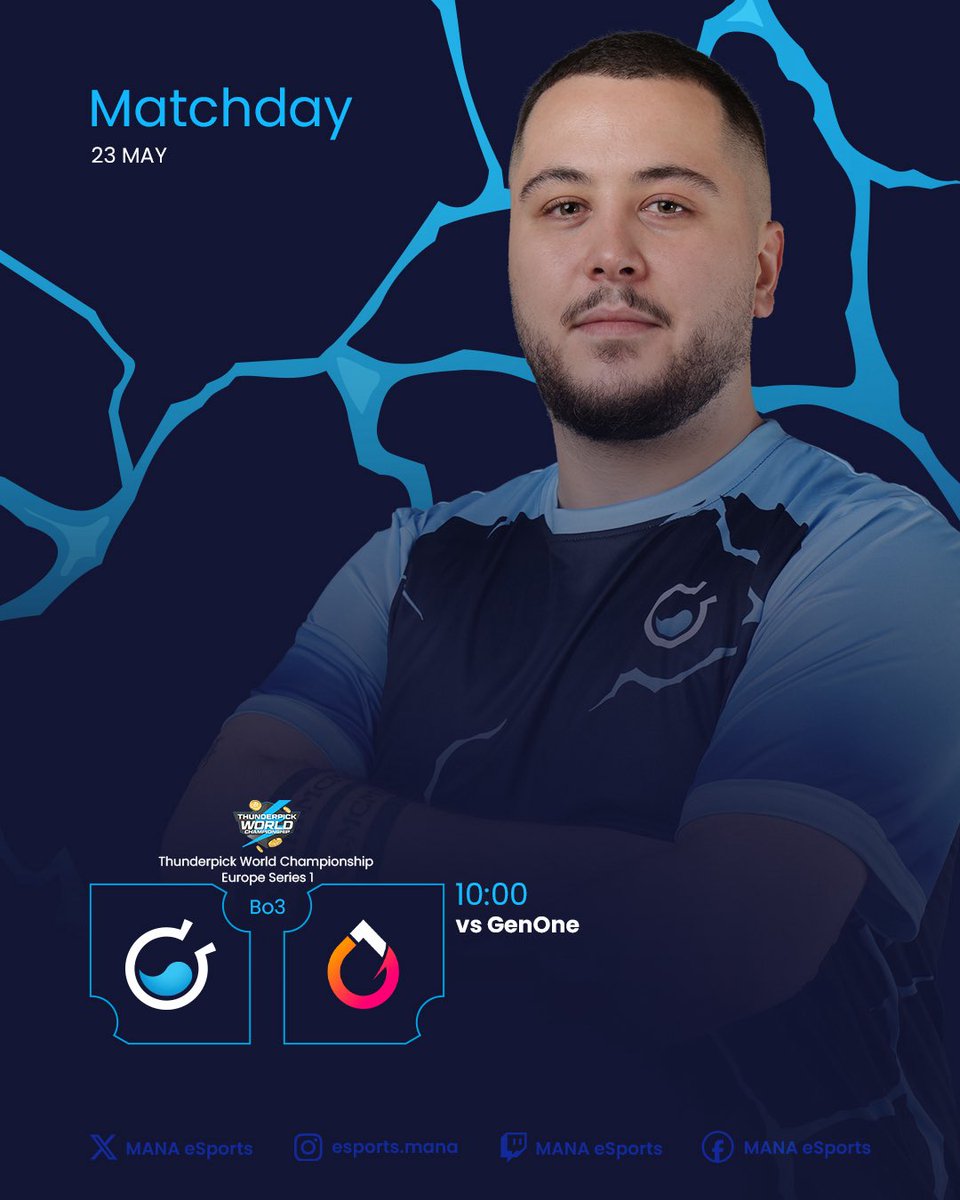 MANAeSports_'s tweet photo. Starting a new journey today @thunderpickco World Championship Europe Series 1.
Lets get it 💪🏻

🕙: 10:00 CEST
🆚: @GenOneEsports 
📺: https://t.co/yemJcoVINg

#wemana #timetoexplode https://t.co/hiy5jq561F