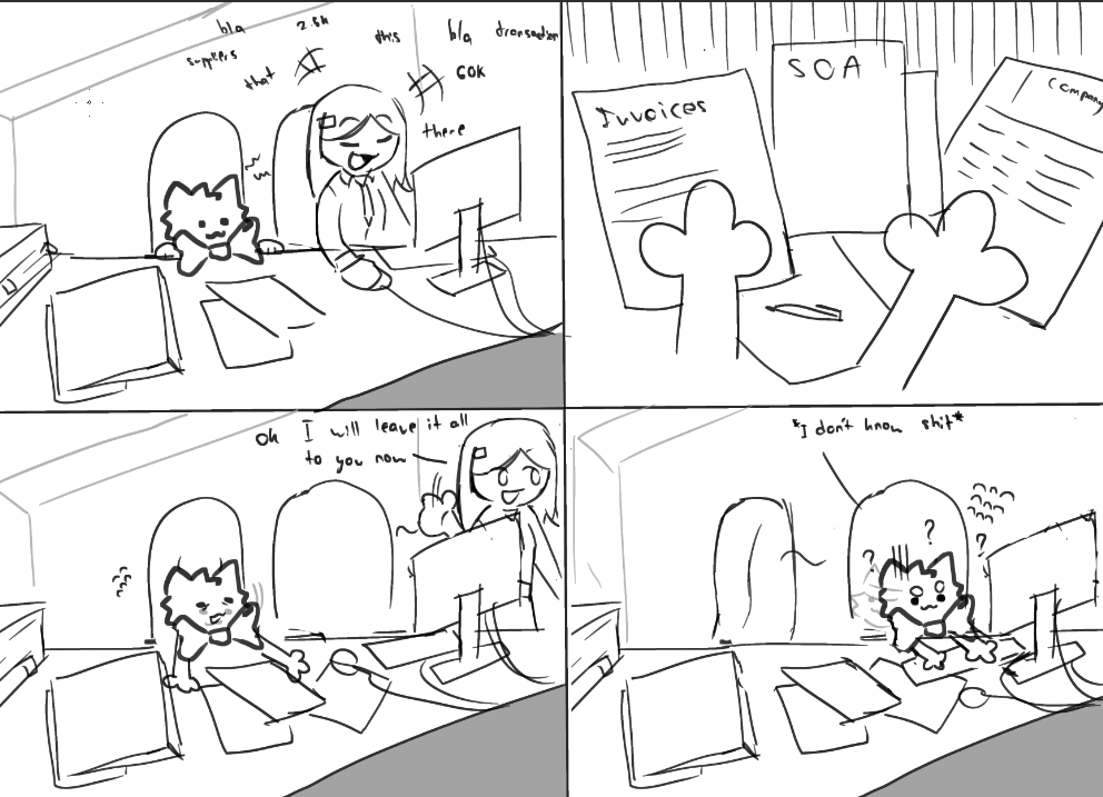 FreakySmols's tweet photo. my first experience in corporate https://t.co/AkY0E2O2UV