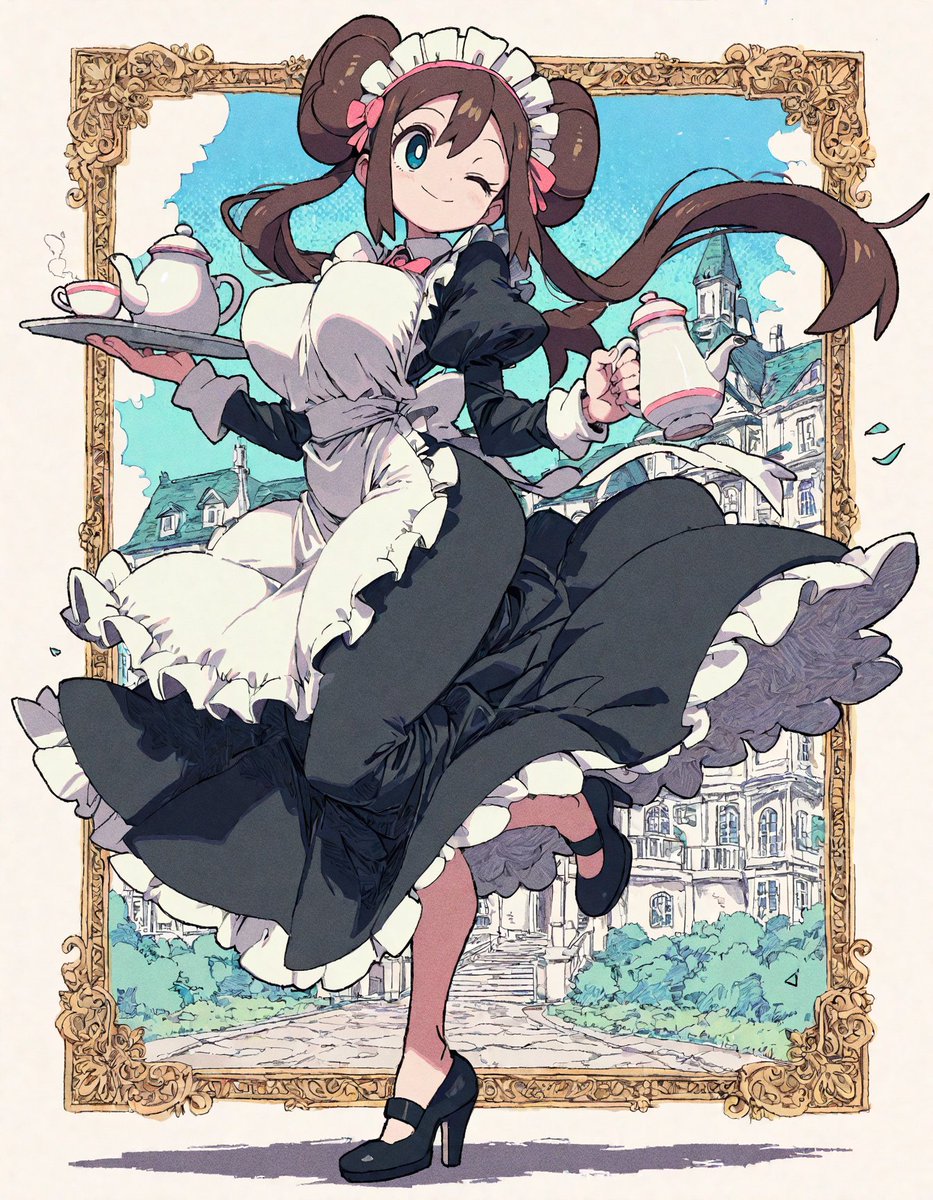 tkt_aiart's tweet photo. ポケモン メイドのメイちゃん集 https://t.co/2yYyPXyGhl