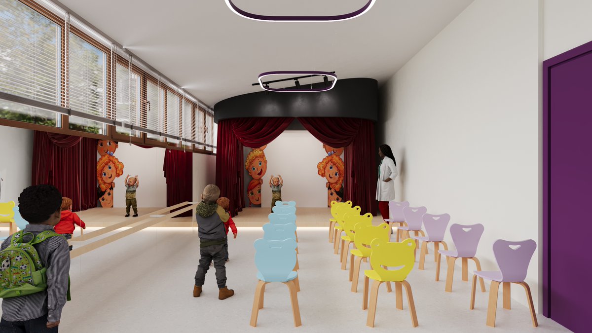KocOfis's tweet photo. PENDİK YENİYORUM ANAOKULU
DRAMA-MÜZİK ATÖLYESİ PROJE TASARIMI 📍İSTANBUL   

#Pendik #YeniyorumAnaokulu #AnaokuluTasarımı #LobbyDesign #LobiTasarımı #KindergartenDesign #SchoolInterior #EducationDesign #KidsInterior #CreativeDesign #InteriorDesign #InteriorArchitecture https://t.co/QRIKjAJiQz