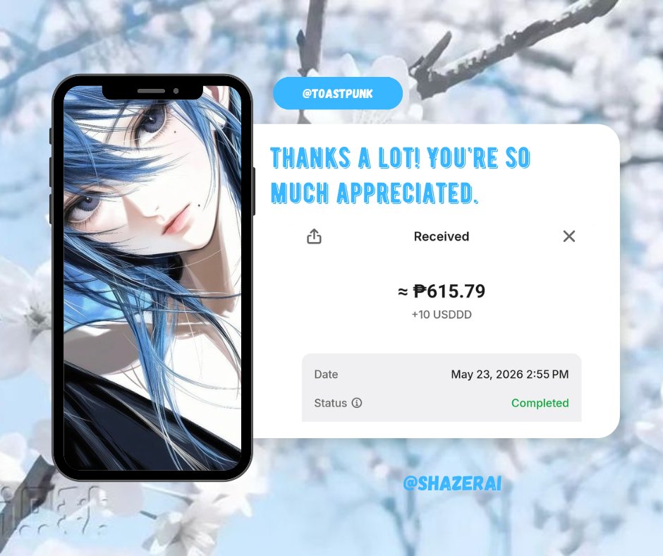 shazerai's tweet photo. wow i got a ww from my friend @toastpunk in just a blink of an eye. thank you so much, you're appreciated 🙌 may your wallet never run dry 🤍 https://t.co/WZgxG0ccoF