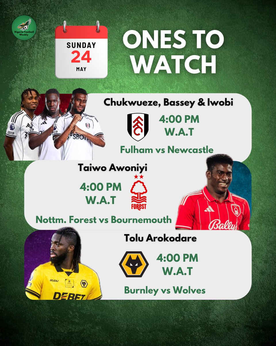 Nigeria Football Weekly🦅🇳🇬 tweet media