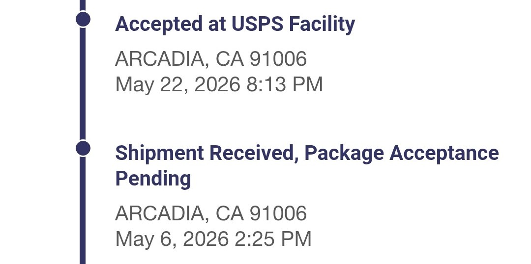 BrianWO1977's tweet photo. @USPS - What's the deal? Is there a valid reason that  a package got held up in Arcadia, CA for over 2 weeks? It's ridiculous that ordering a present online results in it getting hijacked by y'all and not making it on time. Who's accountable here? https://t.co/OtYX9kvfy8