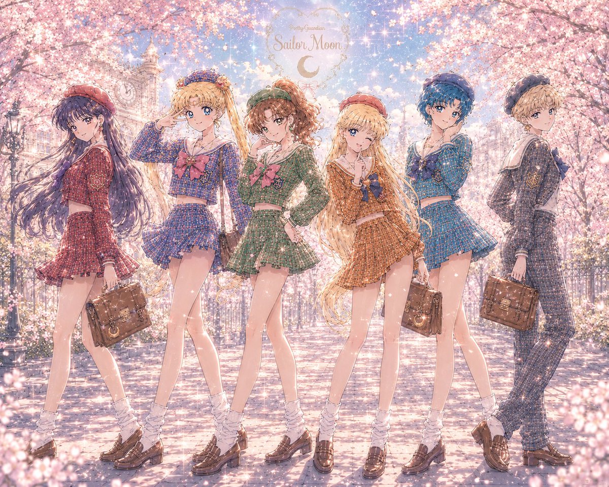 luminalia_'s tweet photo. セーラームーン学園へようこそ😘🌙

#セーラームーン #桜 #青春感
#キラキラ #レトロ風 #パステル
#ベレー帽  #セーラームーン学園
 #anime https://t.co/QRC4ZmcQu6