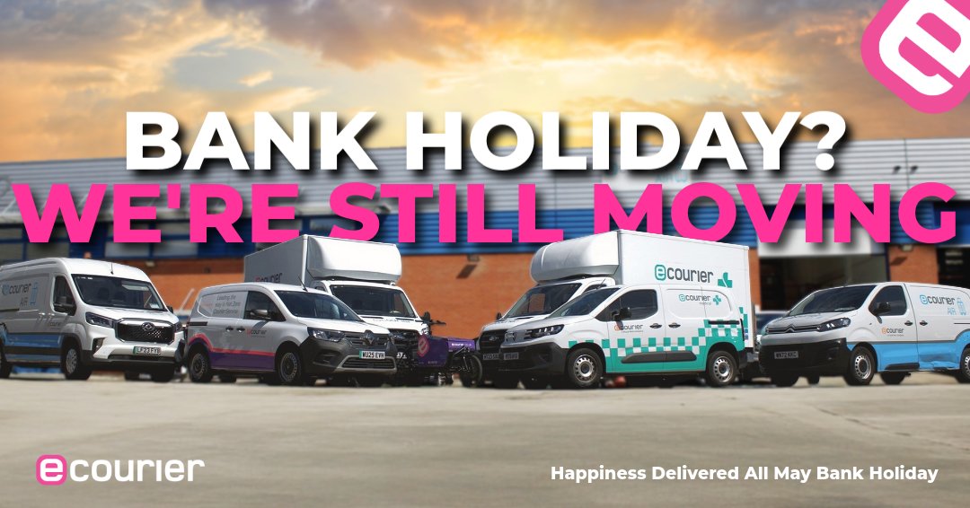 ecourieruk's tweet photo. Most people use a Bank Holiday to switch off. We use it to keep things moving. 🚚

Our teams at eCourier are operating throughout the May Bank Holiday, supporting businesses, powering supply chains, and delivering what matters most.

👉 https://t.co/gGK9yG0GMd

#bankholiday https://t.co/VghlIn5hFY