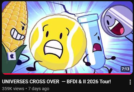 BFDI & Inanimate Insanity 2026 Tour Updates tweet media