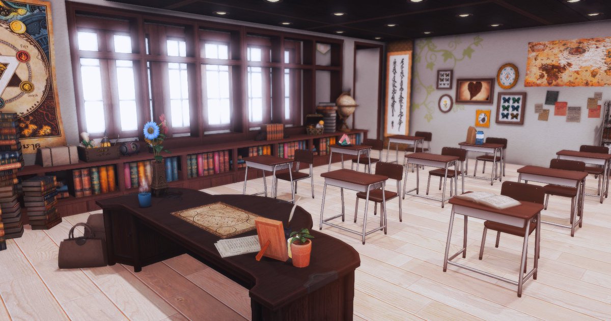 vstudioffxiv's tweet photo. First Update - this set has been moved from the mainbuild and into Room1 

The Piano Room set has been retired, Now it the Classroom with a new upgrades from when it was in the mainbuild resides! https://t.co/yw6HPuqdzE