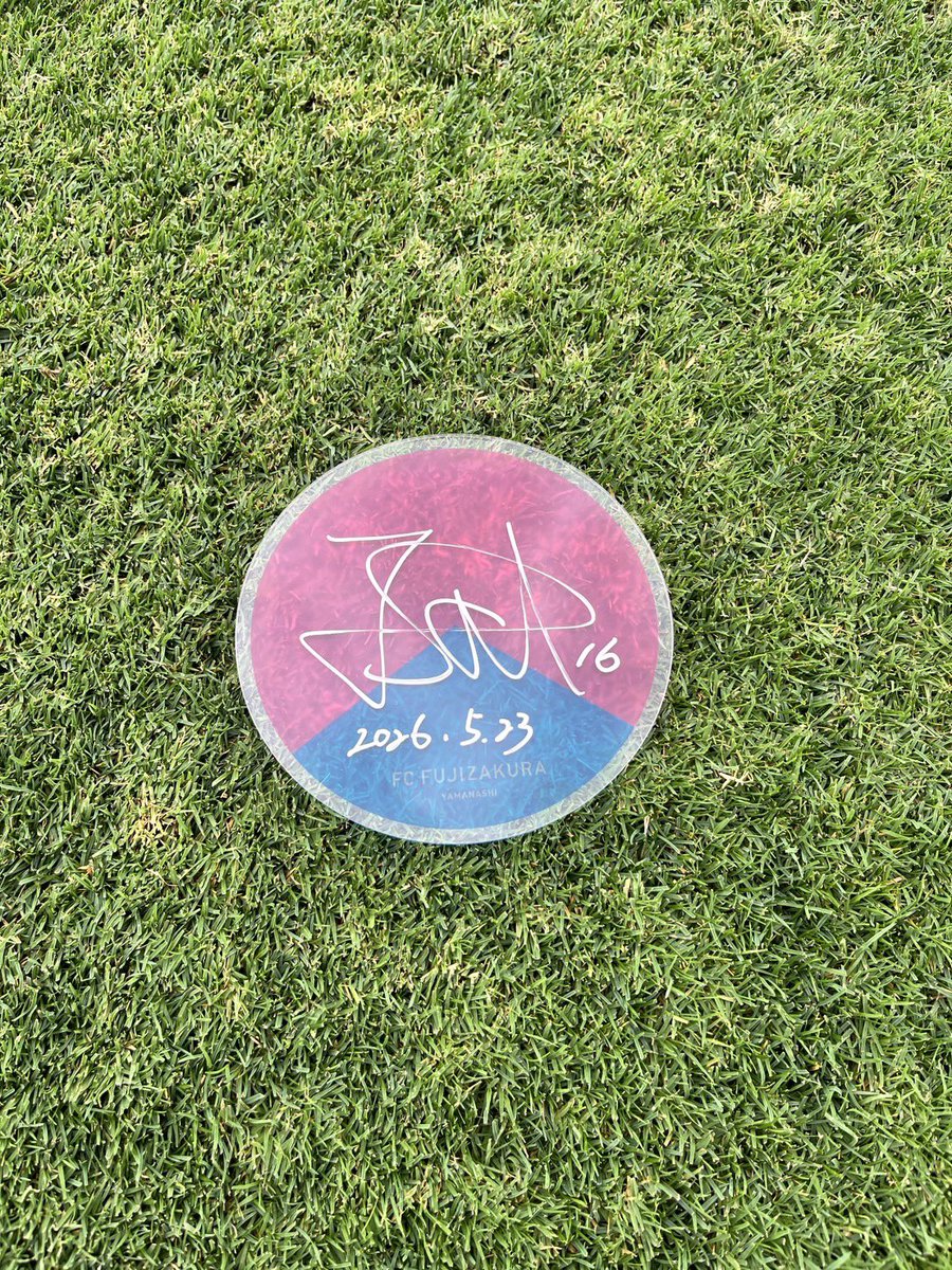 勝利時限定販売🏆 直筆サイン入りアクリル色紙️✨ ＼ ac福島戦TODAY'S