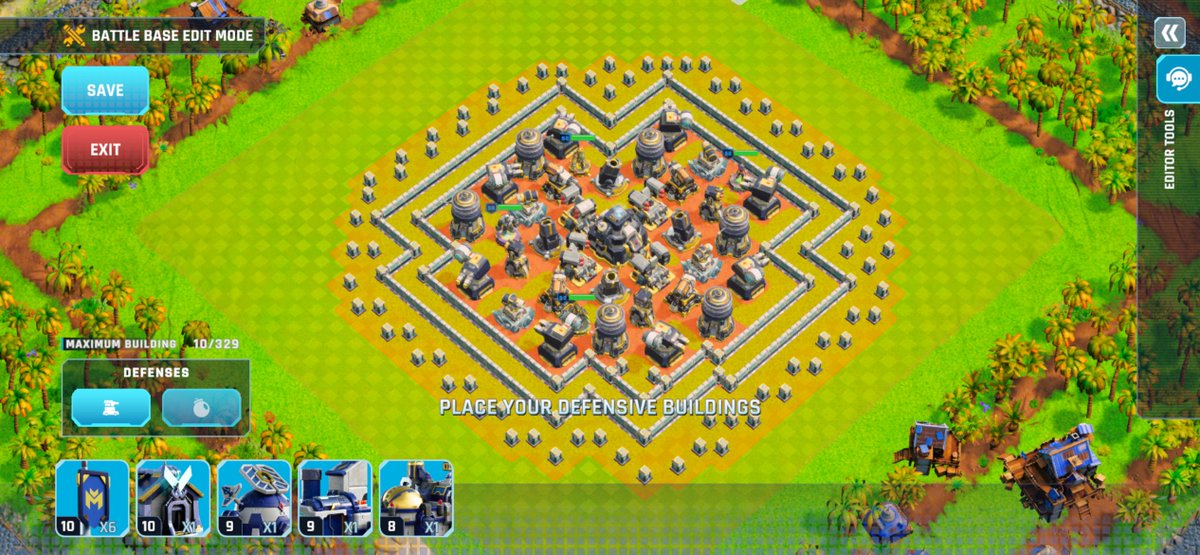 nanaerumx's tweet photo. 4 days until @MaviaGame Global Tournament to grab the $10k pool

finally locked my battle base. not perfect, but the idea is simple: stall the push, mess with pathing, and make bomb trucks get less value before they touch the core

the strategy behind is 👇🧵: https://t.co/q57PU1LxYS