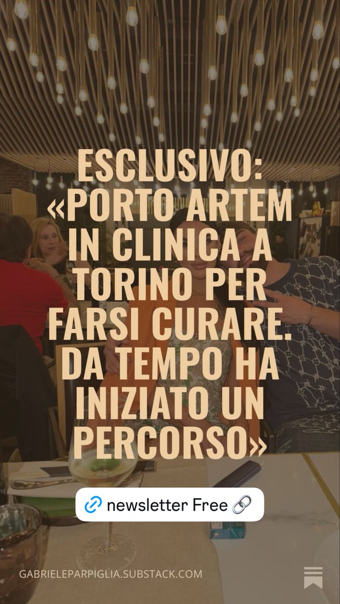Parpiglia's tweet photo. https://t.co/JuIXtG5VwE aggiornamenti sul caso #artem #newsletter FREE https://t.co/YMlt8IkHXz