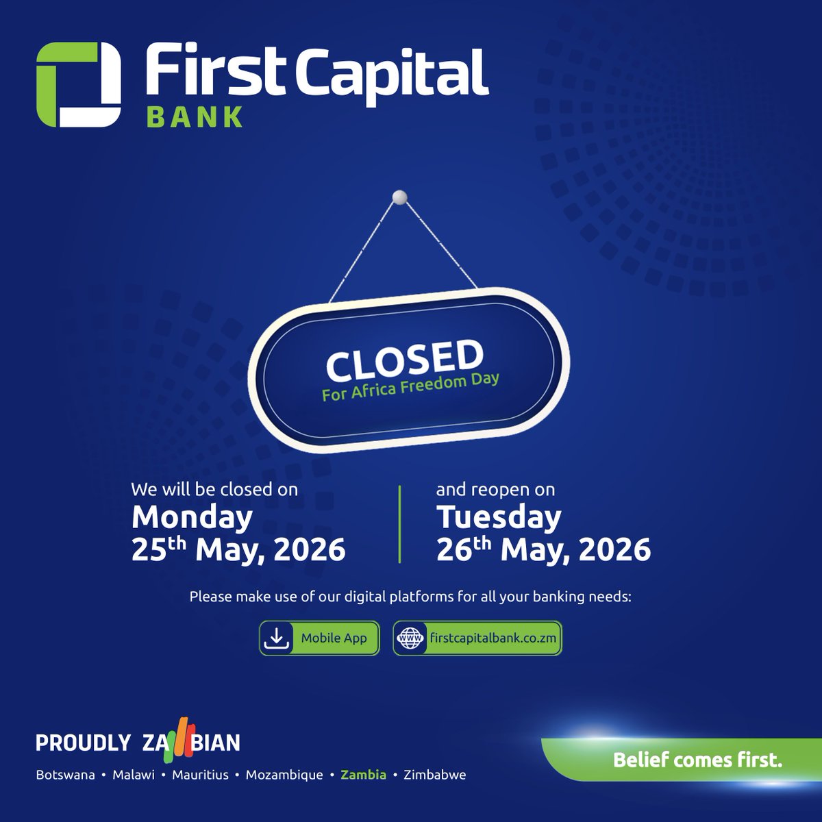 First Capital Bank Zambia tweet media