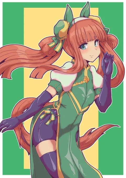 今日の日課はふぁんてぃあぷらんからウマ娘のサイレンススズカチャイナドレス風味になります