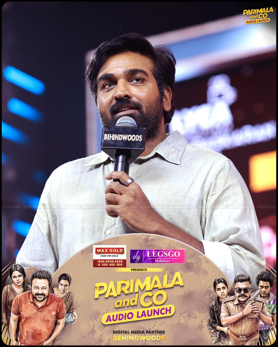 behindwoods's tweet photo. "A legendary presence! Vijay Sethupathi at the Parimala and Co launch. π§π₯"
#ParimalaAndCo #AudioLaunchEvent #BehindwoodsTV #EventMood #TrendingNow https://t.co/QcXyh74lDj