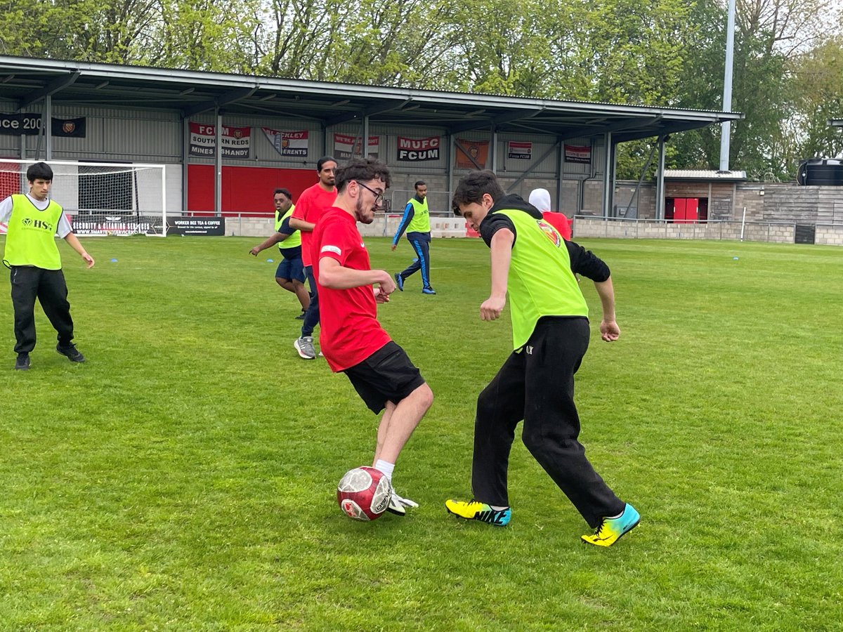 ManAdultEd's tweet photo. Big Hearts, Big Football at @FCUnitedMcr brought players of all abilities together for a brilliant, disability-friendly day of football and community spirit. 

So inspiring to see sport being truly inclusive. 

Read more: https://t.co/HKx1MlYCuZ  

#WeAreStrongerUnited https://t.co/Bxs7rkQnsc