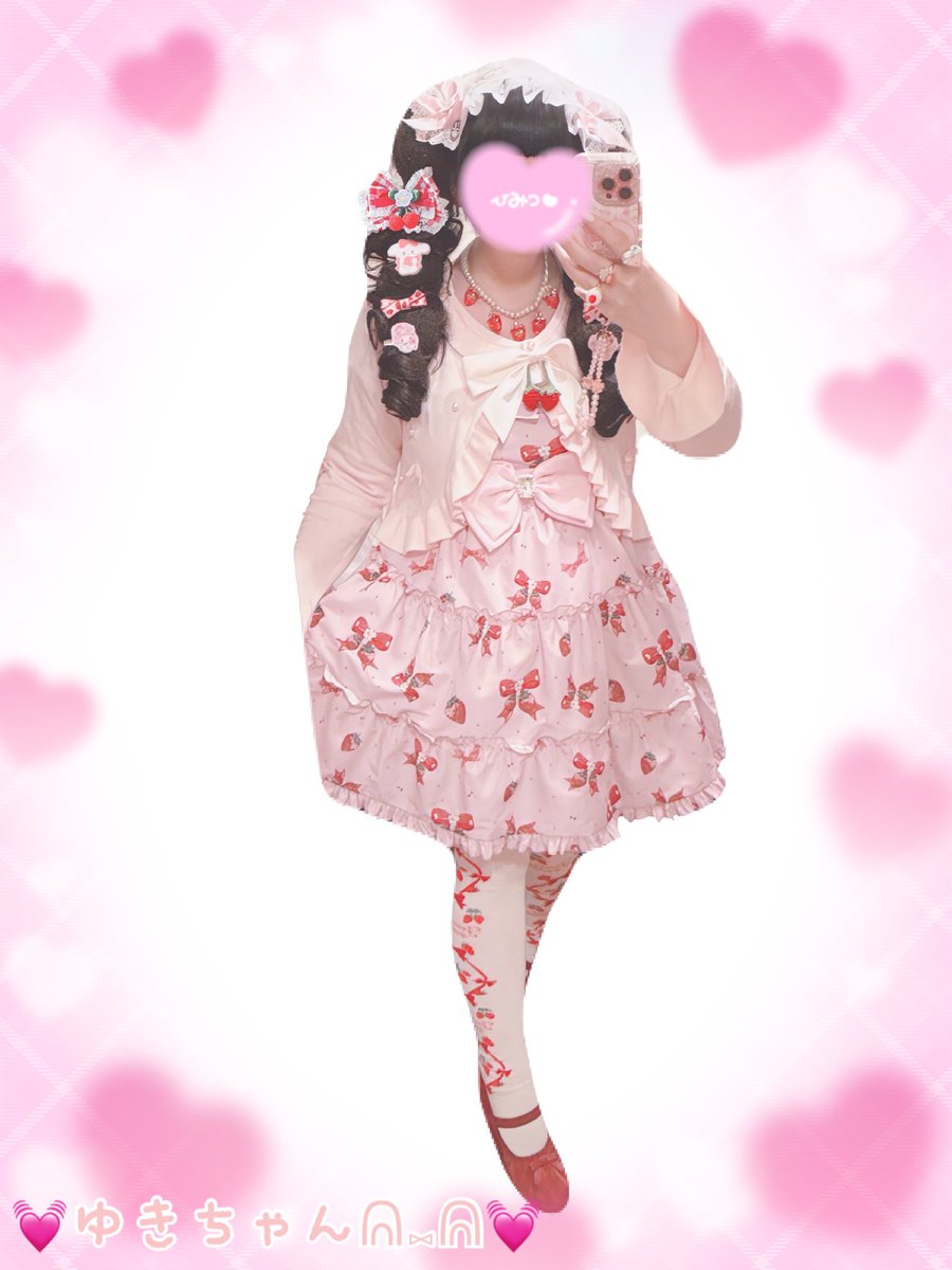 アベイルのまゆろんちゃん×majorettyコラボのいちご🍓柄半袖ワンピース