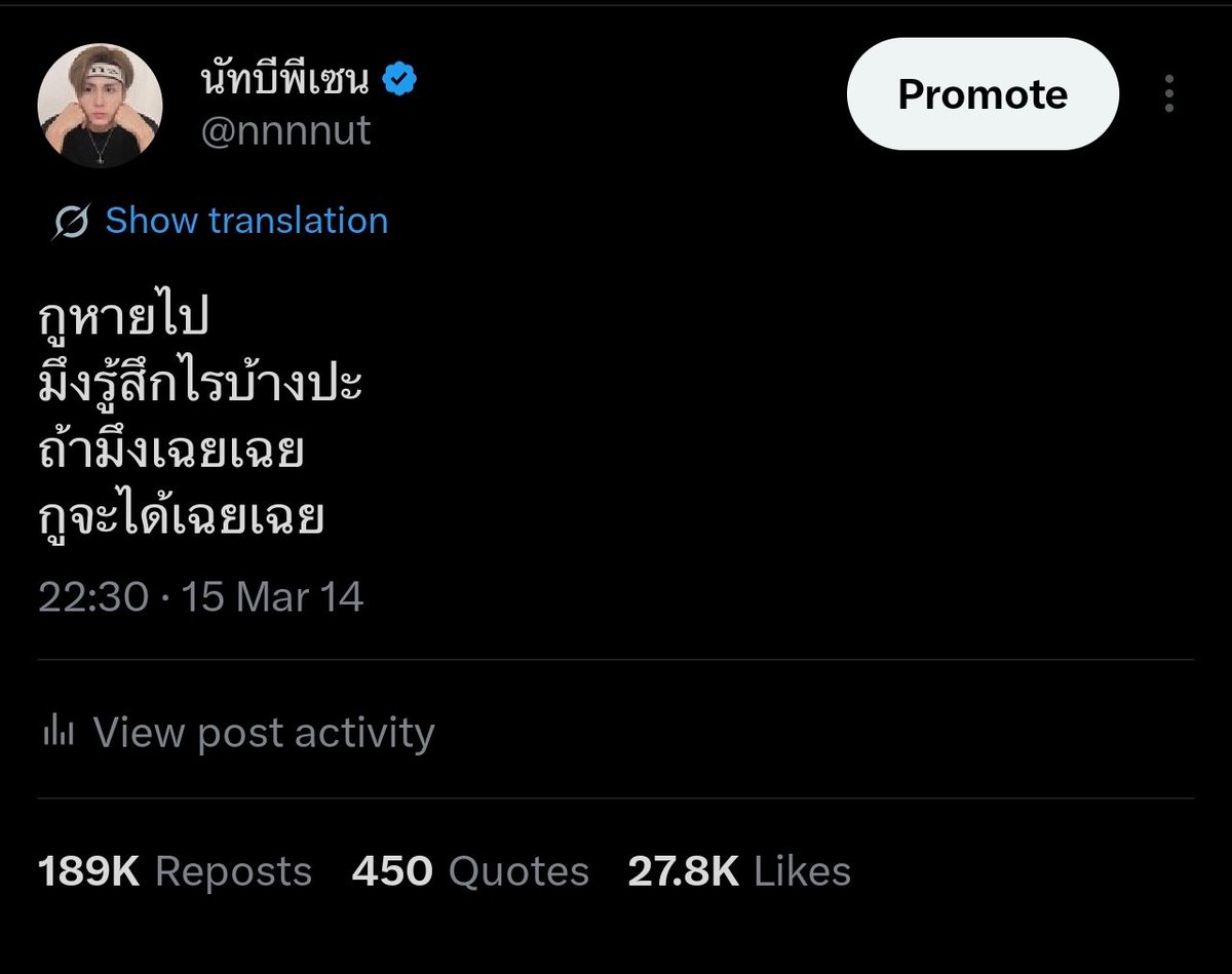 นัทบีพีเซน tweet media