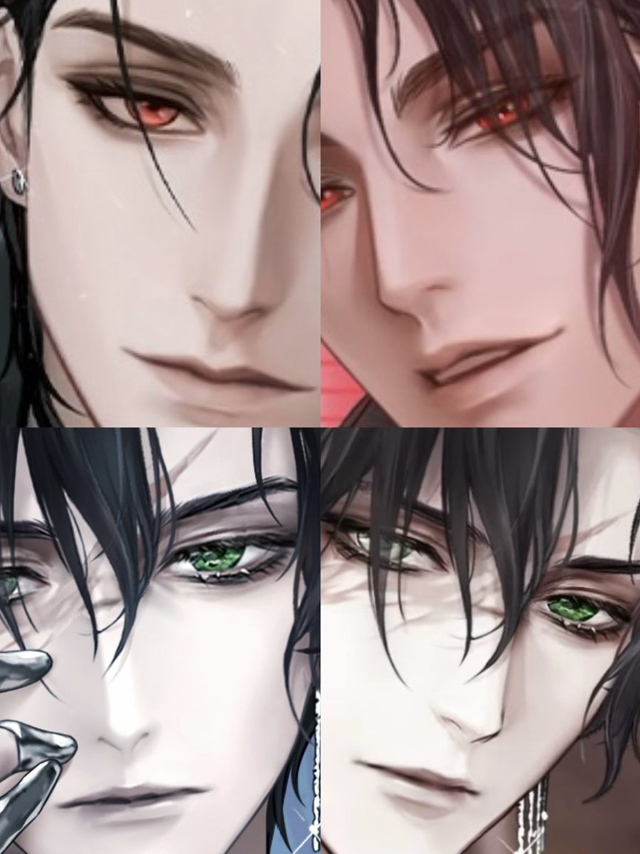 Shizuku_kaworU's tweet photo. 無期迷途を好きな理由のひとつとして、男性キャラクターが当然のように化粧をしている上にめちゃくちゃ似合っていること、などがあります https://t.co/gSWlAP9kui
