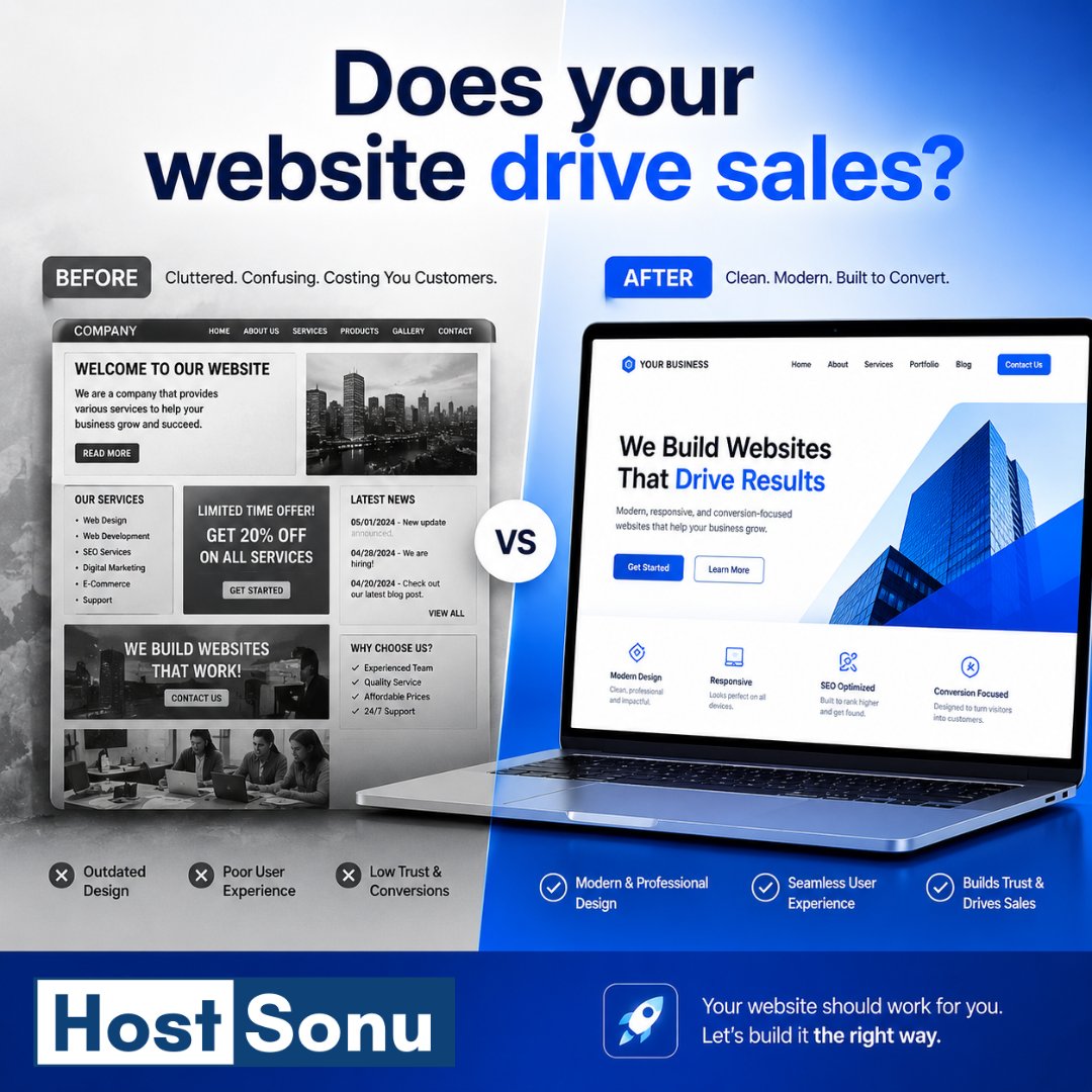 hostsonu's tweet photo. Is your website costing you customers instead of converting them?

Most visitors leave a site within seconds if it looks outdated or loads slowly. We’ve helped over 2000 businesses transform their digital presence into high-performing sales assets.

https://t.co/XdKR3inM5B https://t.co/Dd59CVUGuS