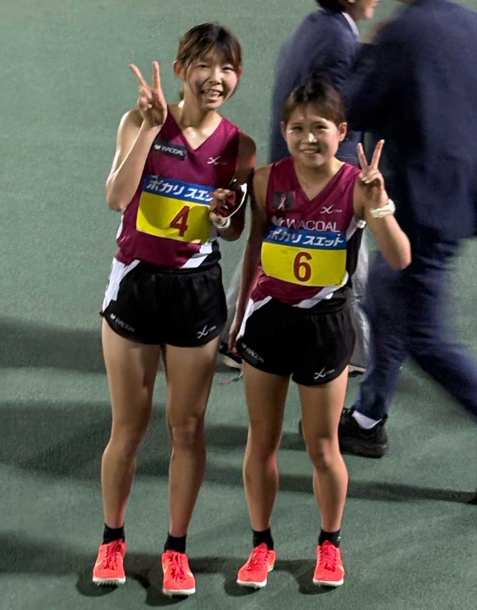 wacoalsparkang1's tweet photo. 【大会結果】
関西実業団陸上選手権

10000ｍ
3位　若井莉央　33分13秒77 PB
5位　枚田茉優　33分51秒66

＃ワコール
＃ワコール女子陸上競技部
＃関西実業団選手権 https://t.co/NBfFnAtaIL