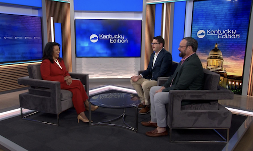 PubAffairsKET's tweet photo. Go Inside Kentucky Politics as @ReneeKET, @jaredsmith75 and @treswatson discuss takeaways from the primary elections for U.S. Senate, the KY-6 Congressional seat, state legislative races, and county judge-executive contests. https://t.co/86jnbh0PFi https://t.co/jCWCfSVOK1