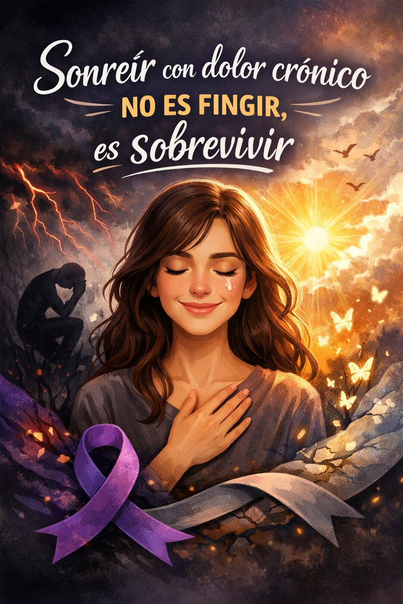 GloriaMargaCapr's tweet photo. Cuando se padece #fibromialgia hay ocasiones que a pesar que el dolor puede con nosotros, sonreímos, y no estamos fingiendo, es una manera de sobrevivir y decirle al mundo que a pesar de todo seguimos viviendo.
#Dolorcronico
#Visibilizar https://t.co/DPdYGdyWIh