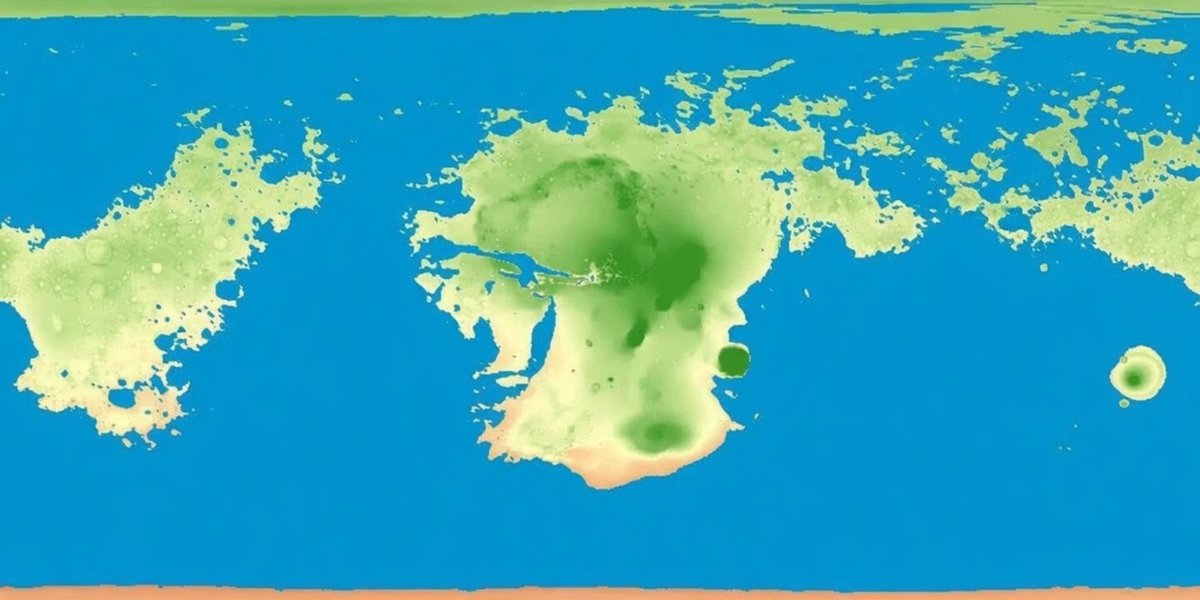 AverageGersFan's tweet photo. @fermatslibrary If you shift the view to the left, it does in a way resemble our map of Earth. (The European maps anyway). There’s Europe, Africa, North and South America, Turkey is there and so is Australia. We’re just missing Russia and Asia. https://t.co/QKBfWCIW4Y