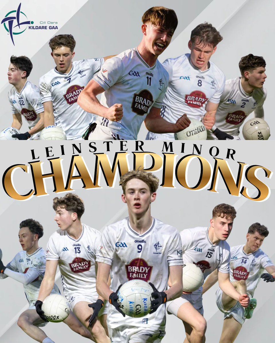 KildareGAA's tweet photo. Well done to our Minor Footballers on a fantastic Leinster Championship success after a thrilling penalty shooutout win over Meath last night.

Luke Shanahan netted the winning penalty in a 5-3 success  as we celebrate a first minor crown since 2019 🏳🏳

(Apologies about the lack of tweets during the end of the penalty shooutout, technology got the better of us unfortunatley)

Cill Dara ABU!