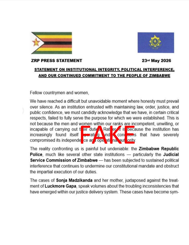 Zimbabwe Republic Police tweet media