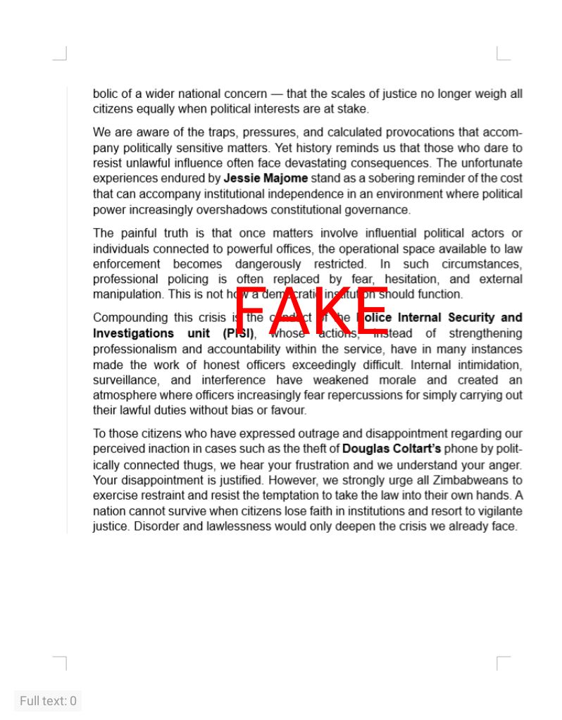 Zimbabwe Republic Police tweet media