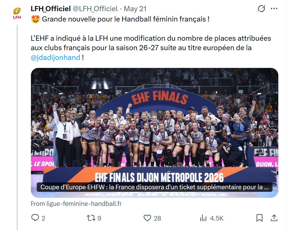 Intervalle Handball tweet media
