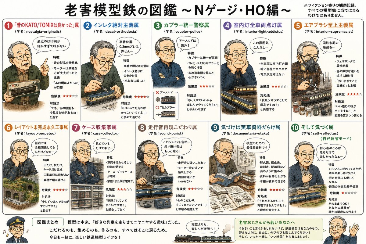 老害図鑑 #おじさん図鑑 #鉄道模型 #古楽の楽しみ、に非ず