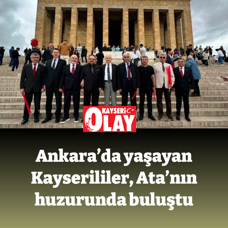 KayseriOlay's tweet photo. ANKARA’DA YAŞAYAN KAYSERİLİLER, ATA’NIN HUZURUNDA BULUŞTU

https://t.co/r37GJ2P7Jy

@KayDerFed https://t.co/qSpDlK89lK