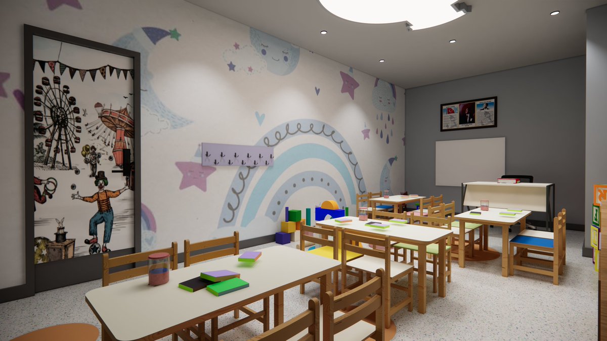 KocOfis's tweet photo. PENDİK DOLUNAY ANAOKULU
MASAL SINIFI PROJE TASARIMI  📍İSTANBUL  

#DolunayAnaokulu #Pendik #OkulTasarımı #AnaokuluTasarımı #KindergartenDesign #SchoolDesign #EducationDesign #InteriorDesign #InteriorArchitecture #KidsInterior #CreativeLearning #ModernSchool #LearningSpace https://t.co/OeOkiyyMI2