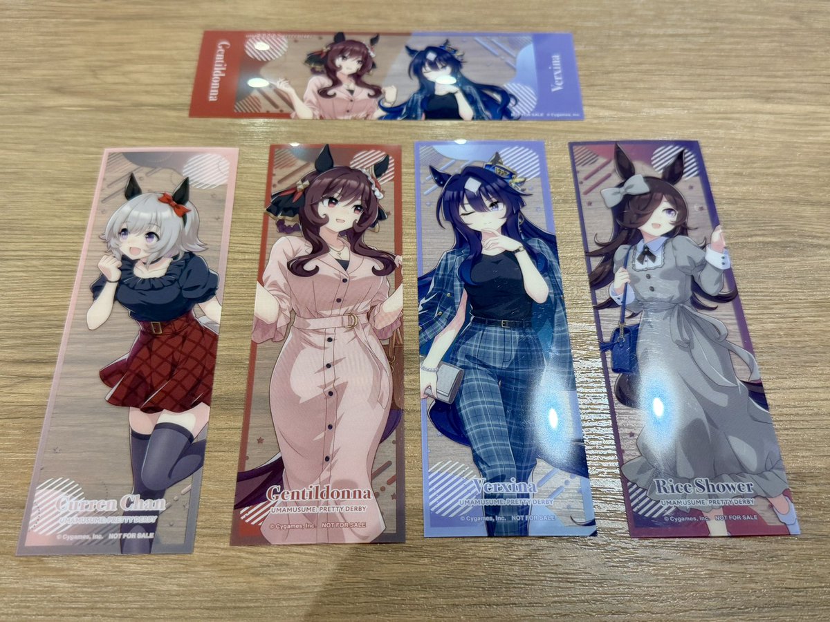 pnjpizm9281's tweet photo. ららぽーと富士見×ウマ娘

クリアしおり

譲: ジェンティルドンナ＆ヴィルシーナ、ジェンティルドンナ、ヴィルシーナ、カレンチャン、ライスシャワー

求: アドマイヤベガ

現地にて20:30頃まで https://t.co/8ZOwNY7eif