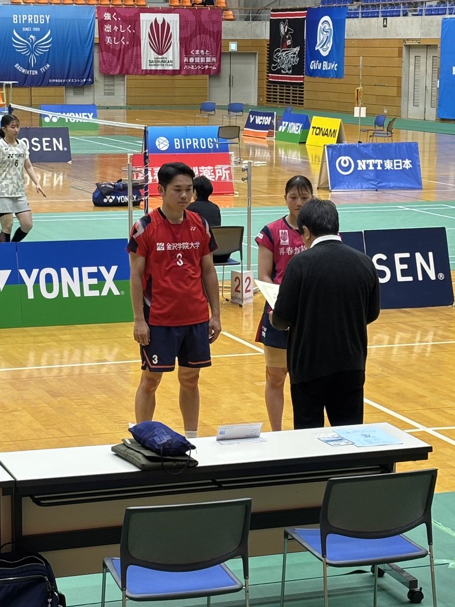 hashirushimono's tweet photo. 日本ランキングサーキット2026🏸
3位🥉
沢山応援ありがとうございました‼️
また頑張ります✌️
木山ありがとう😊
#金沢学院クラブ
#金沢学院大学
#ヨネックス
#再春館 https://t.co/527hD20kWn
