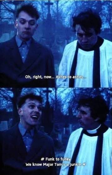 talkingbottom's tweet photo. The Young Ones get the Monty Python seal of approval with Terry Jones guest-starring as a pissed up priest in this episode that blends 80’s video nasties with Hammer Horror. It’s “Nasty!” https://t.co/SQ9ZrngOBp https://t.co/HxJHlMmRWr