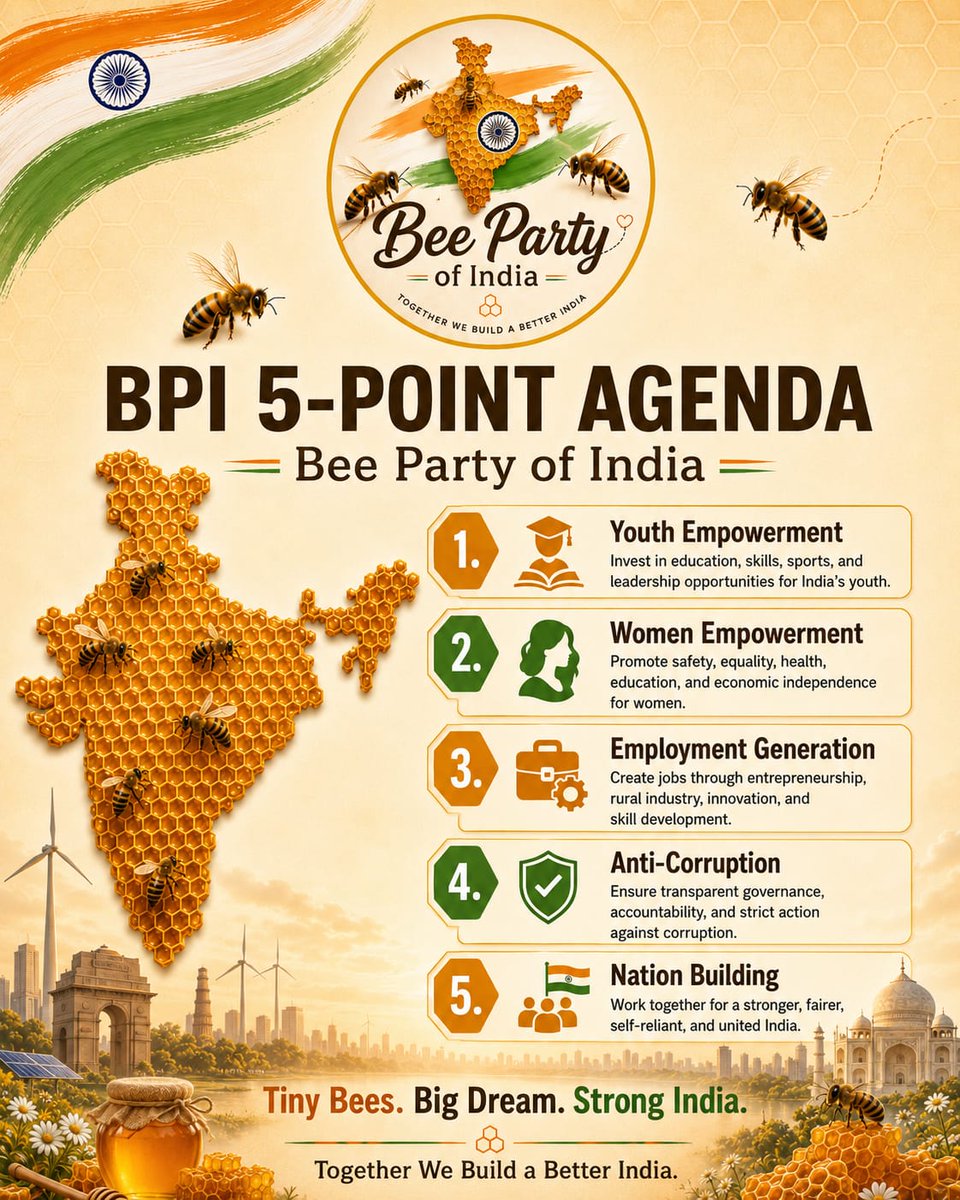 Bee party of India tweet media