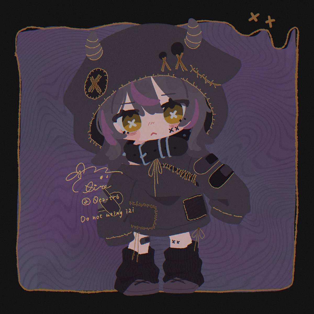 0ta_tr6's tweet photo. 🖤怪物ちゃん👿
#イラスト #ミニキャラ #chibi https://t.co/e5GXfj9lhL