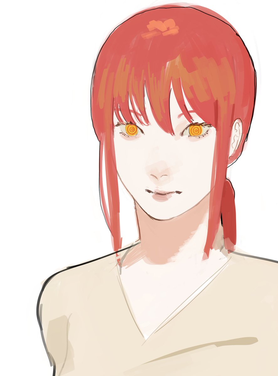 arykthan's tweet photo. makima wip!!, i don't rememba if i've posted dis before i hope not https://t.co/6KCXwkRvU2