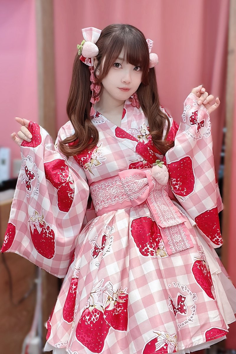 ToAlice いちご姫浴衣セット Mサイズ ୨୧ #ToAlice池袋店 ୨୧ ＼#新作紹介／ 【🍓いちご姫浴衣シリーズ