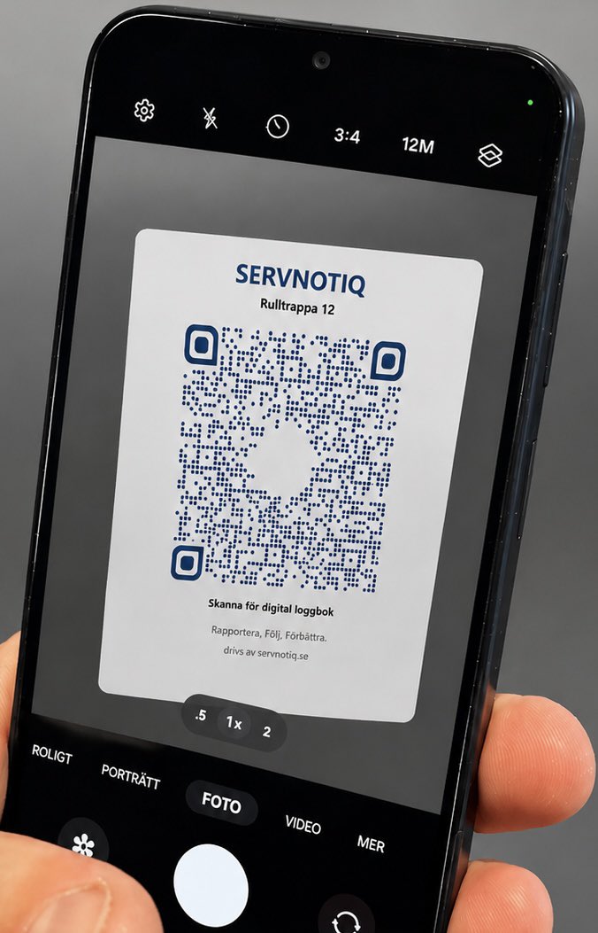 servnotiq's tweet photo. Enkelheten med ServNotiq vinner!

Inga appar som måste laddas ner, inga krångliga inloggningar. Bara en enkel scanning av QR-koden för blixtsnabb loggning och full koll på hissen.

Digitalisering när den är som bäst! https://t.co/ChDS6aRUCi