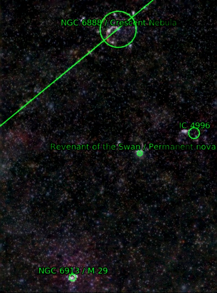 fokitis's tweet photo. A photo of Crescent Nebula and other DSOs plus reverant of Swan permanent nova in the field of view. Post processing in cooperation with George Alexandrakis https://t.co/JvSae53jgI