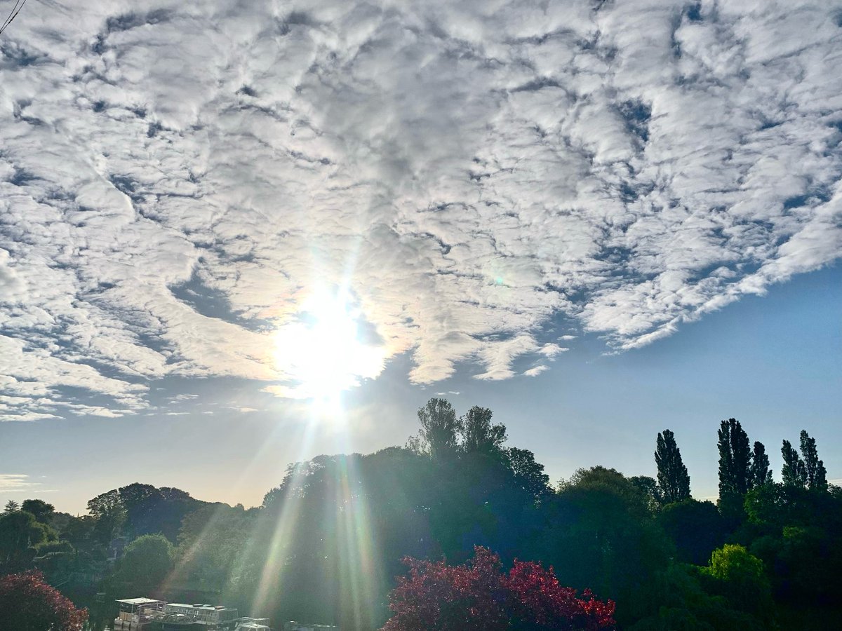 ruths_gallery's tweet photo. Gorgeous altocumulus clouds with blue sky to start the day with here at Twickenham.
But they both soon disappeared ๐ฅฒ
Enjoy your weekend whatever your plans are.
@CloudApp #twickenham #thames #viewfrommywindow #altocumulus #clouds https://t.co/lXBxgQfeuJ
