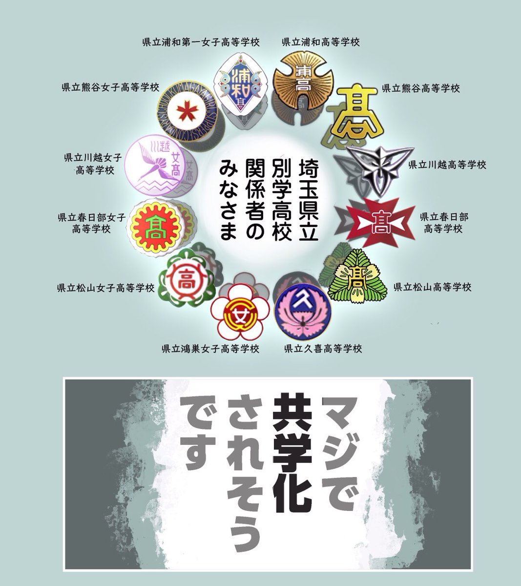tori_haruaki's tweet photo. 『埼玉共学化問題』（１)
最初から今に至るまですべてがおかしいです。
別学維持を望む生���や県民の声を方針に反映してほしい。
県教委は勝手に私たちの学校のあり方を変えないでください。
#埼玉共学化問題 https://t.co/DsN5klot24