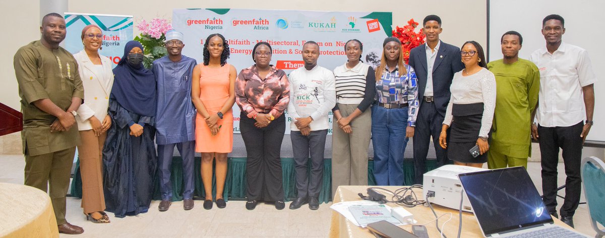 EkereDo's tweet photo. I served as the rapporteur for Nigeria's multi-faith, multi-sectoral leaders forum on #JustEnergyTransition hosted by @greenfaithng1. Inclusive dialogues like this drive clean energy and robust impact for unserved and underserved #communities. #Energysecurity #FaithLeaders https://t.co/2L96TUNC9s