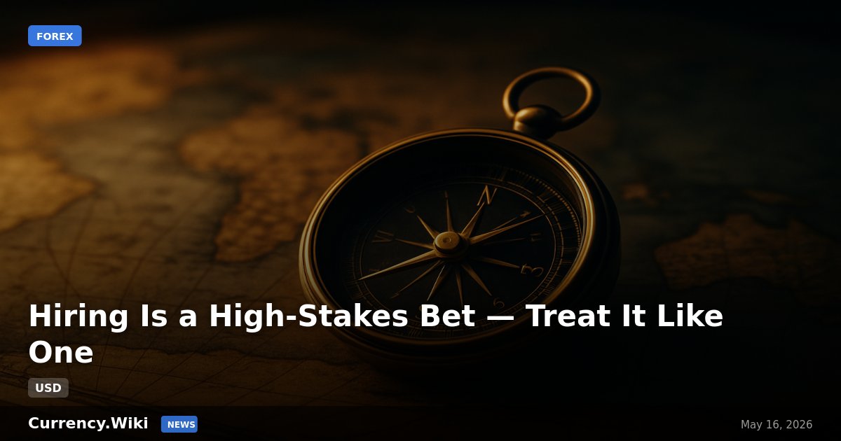 CurrencyWiki's tweet photo. 📊 Hiring Is a High-Stakes Bet — Treat It Like One

https://t.co/ULROrcy1p4

#Finance #Markets https://t.co/N8MM0FqXxT