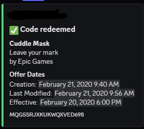 cars5n's tweet photo. vouch @Lostsezii ty for the cuddle mask code #lostsezilegit 4/4 on this alt as well now https://t.co/16MaoKLFmM