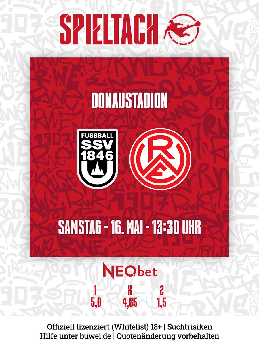 rot_weiss_essen's tweet photo. Letzter Spieltag! ๐๐ป
#ULMRWE | #immeRWEiter | #nurderrwe https://t.co/q6P6tos6my
